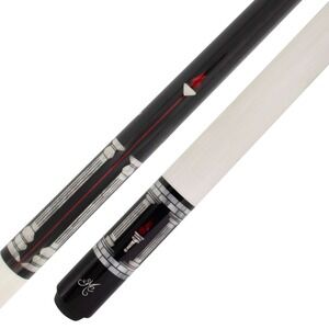 Meucci Pool Cue w/ Carbon Pro Shaft Birdseye Maple Inlays Red/Black 2-Piece
